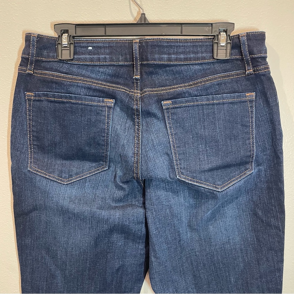LOFT Curvy Straight Dark Blue Jeans 12 / 31 - Picture 4 of 9